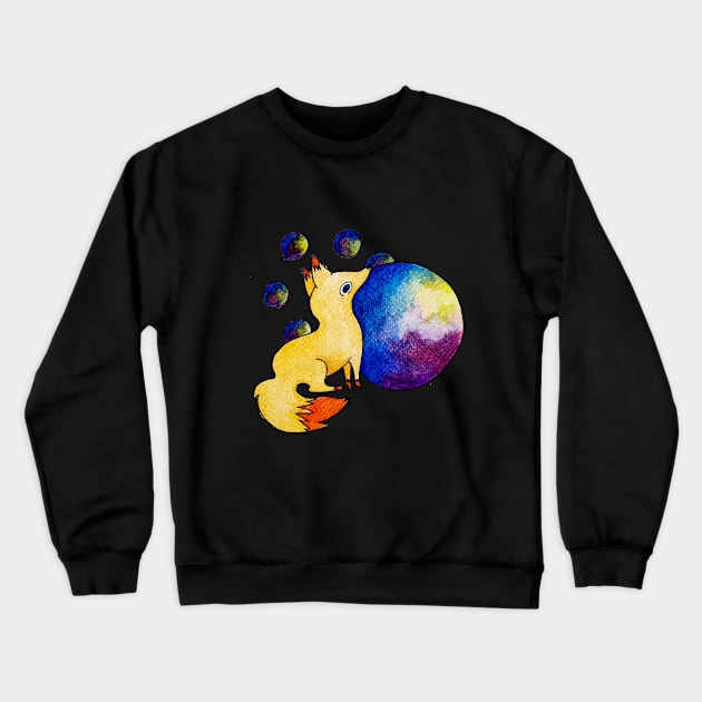 Wizzard Fox 3 Crewneck Sweatshirt by Kazyii